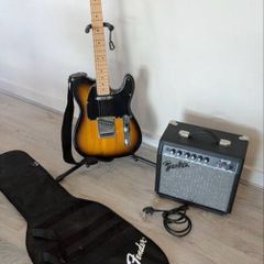 Electric Guitar Fender Squier by Sonic Telecaster, Electric Guitar, Maple Fingerboard, Black Pickup, Butterscotch Blonde
