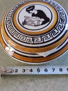 Lovely Greek trinket dish.