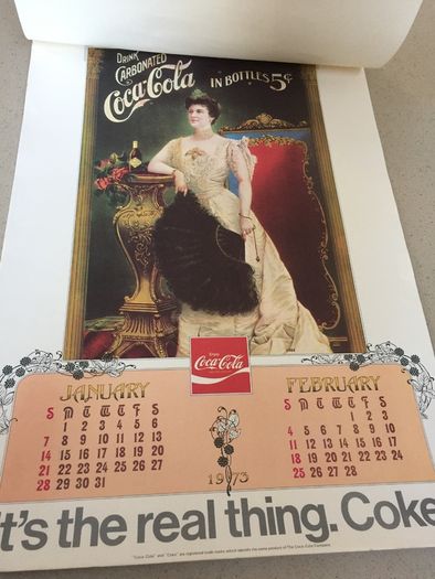 Coca Cola 1973 Calendar Super rare