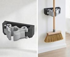 Broom mechanical clip
