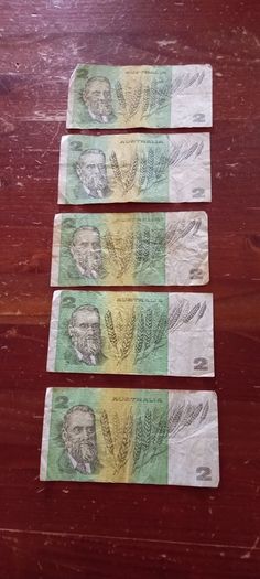 Australian two Dollar bills