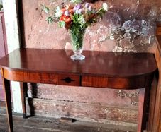 Antique Sheraton inlaid mahogany Console Table