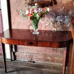 Antique Sheraton inlaid mahogany Console Table