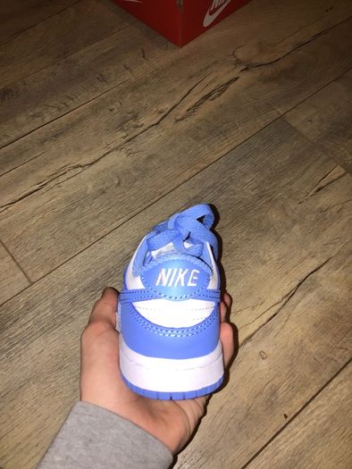 NEW University blue dunks low (ps) size uk10 and 11 kids