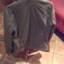 Grey men's leather jacket Image 2