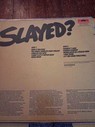 Slade - Slayed - 1972 vinyl LP