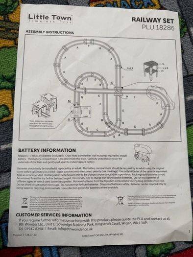 Kids Wooden Train Set
