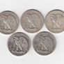 USA, 5 x Walking Liberty, Half Dollar, 90% silver coins (no. G19) Image 2