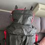 90 L Hiking backpack. Trekking backpack. Camping backpack. Red. Image 5