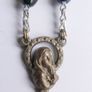 Vintage Handmade Black Wood Rosary Image 5