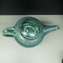 Rare Handmade Green Glazed Teapot Ireland Image 9