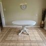 Beautiful Greige Wood Extending Kitchen Table (Table Only) Image 2