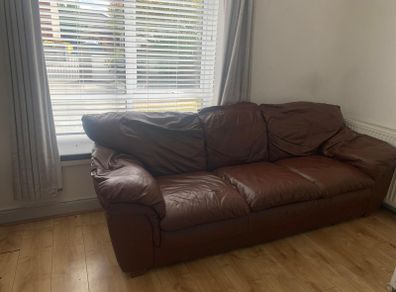 natuzzi leather sofa