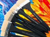 12pcs Bristles Long Rod Brushes Set Gouache Acrylic Board Painting Brush Cleaning Removal Multi-function Practical Brushes Set