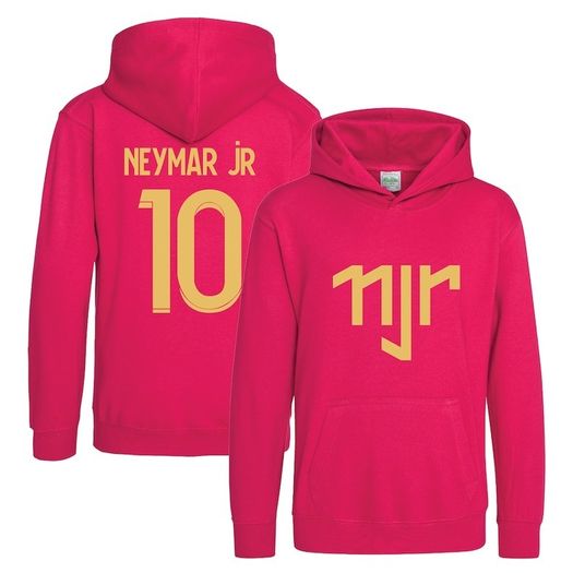 Kids Neymar Jr Inspired Soccer Hoodie Jumper footy merch Jumper Neymar Jr Merch Boys Girls Gift Top Tee 5-13yrs Number 10 # 10