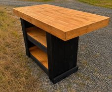 Rustic kitchen island