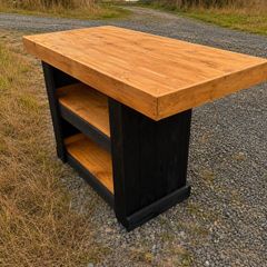 Rustic kitchen island