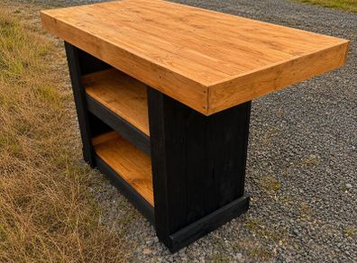Rustic kitchen island