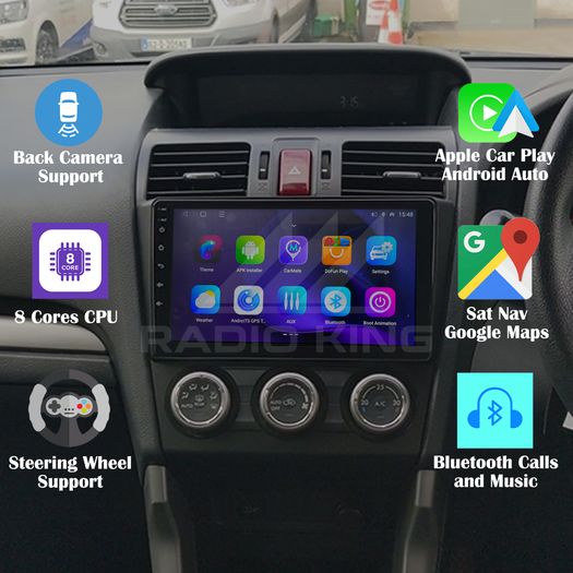 Premium Carplay Subaru Forester Android Auto Stereo