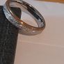 Rose Gold and silver plated meteorite ring size 7 Image 3