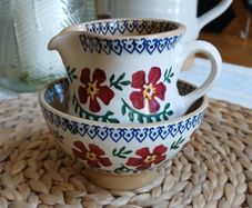 nicholas mosse discontinued tiny old rose jug and bowl set