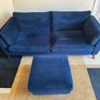 Ez Living Kendal Navy Blue 3 Seater Sofa Couch Image 3