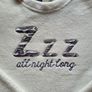 Love to Lounge "Zzz All Night Long" White Plush Pyjamas Top Image 2