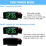 Projection Alarm Clock, Digital Clocks Bedside with Temperature Date, Adjustable Brightness, Snooze, LED Curved Screen Clocks for Bedrooms Office Home Desktop Image 3