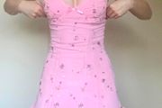 Dolls kills pink dress