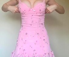 Dolls kills pink dress