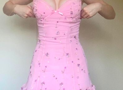Dolls kills pink dress