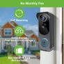 Wireless Video Doorbell Camera with Chime, 1080P Smart WiFi Door Bells Camera, Voice Changer, PIR Motion Detection, 2-Way Audio, Night Vision,Battery Powered, IP66, Works with Alexa & Google Home Image 6