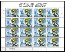2009 Ireland Volvo Ocean Race Commemorative Stamp Sheetlet Plate 1A1A1A1A Mint Never Hinged (MNH)