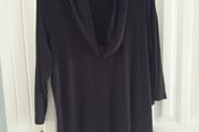 Reduction Next in Line Cowl Neck Black Tunic