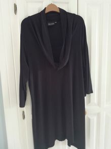 Next in Line Cowl Neck Black Tunic