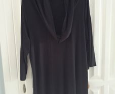 Next in Line Cowl Neck Black Tunic