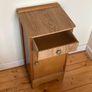 Modern Bedside Locker / Nightstand with Drawer & Cupboard Storage Image 2
