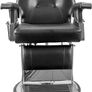 Modern Chrome Brown Hydraulic Hairdressing Chair 360 Tilt Salon 110 x 70 x 100-113 c,BLACK AND BROWN Image 4