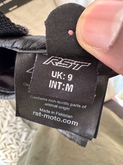 RST Motorcycle Riding Gloves (Size M/9)