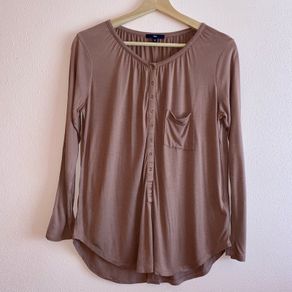 Gap Mauve 3/4 Sleeve Top Size XS BRAND NEW