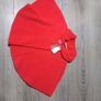 red fleece baby girl cape from next Image 2