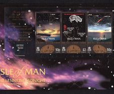 1999/2000 Isle of Man New Millennium (Sky at Sunset, Dawn & Constellations at New Millennium) Commemorative Stamps First Day Cover (FDC)