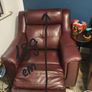 leather sofa in great condition! Image 4