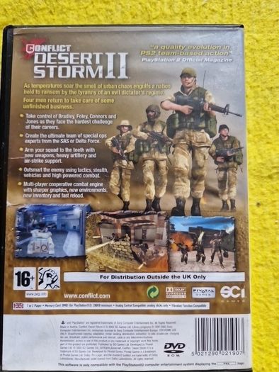 Conflict Desert Storm II 2  PlayStation2 Ps2 games Original