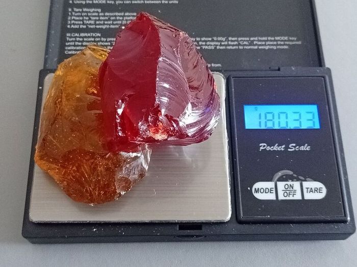 citrin ans red dragon amethtyst.