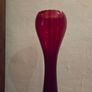 Large Cranberry Glass Vase Image 3