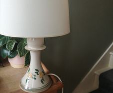 Stoneware Jackson lamp and shade