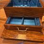antique walnut box with key Image 7