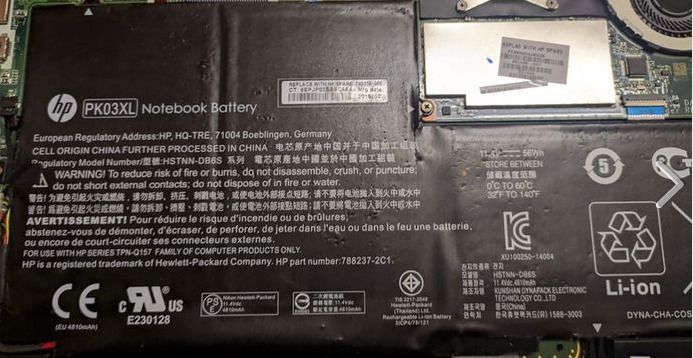 HP Spectre x360 Laptop Battery PK03XL - few hours on idle
