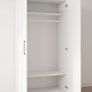 Modern White 2 Door Wardrobe Image 2